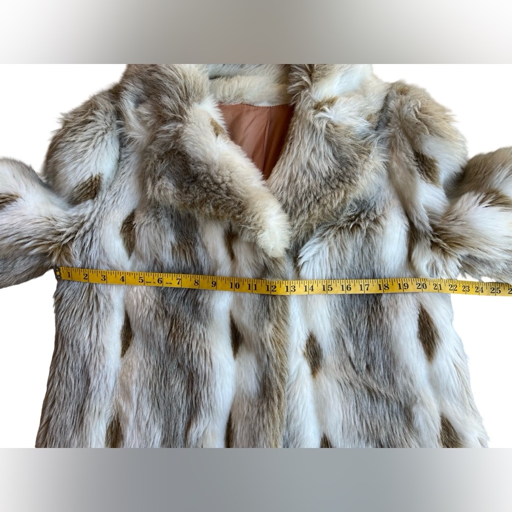 VTG ILGWU UNION-MADE Faux Fur Coat Hollywood Glam Statement Jacket USA-Made - Picture 10 of 15